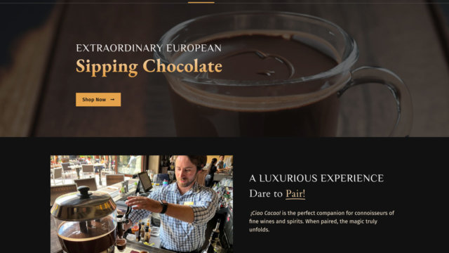 ¡Ciao Cacao! european sipping chocolate
